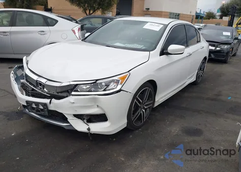 2016 Honda Accord Sport from USA, damaged, VIN 1HGCR2F58GA190587